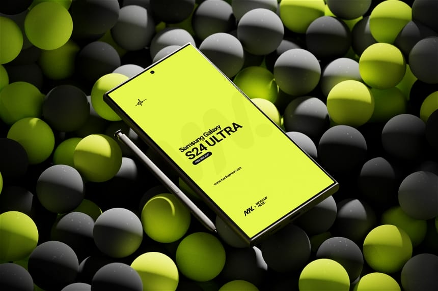Free Samsung Galaxy S24 Ultra Mockup 