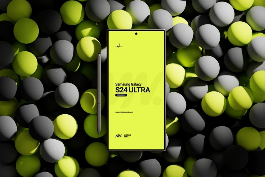 Free Samsung Galaxy S24 Ultra Mockup 