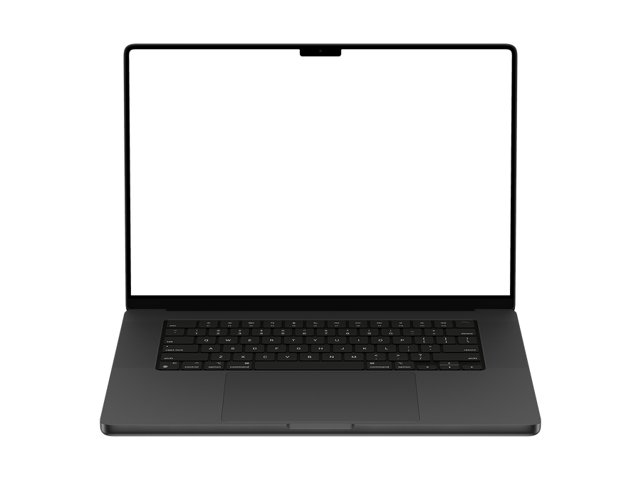 Front View Laptop Png Space Black
