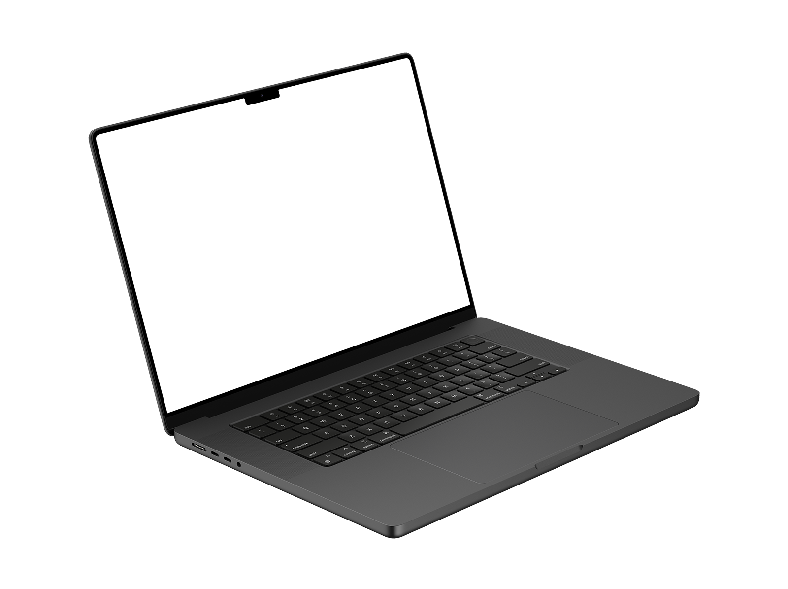 Dark Macbook Laptop in PNG