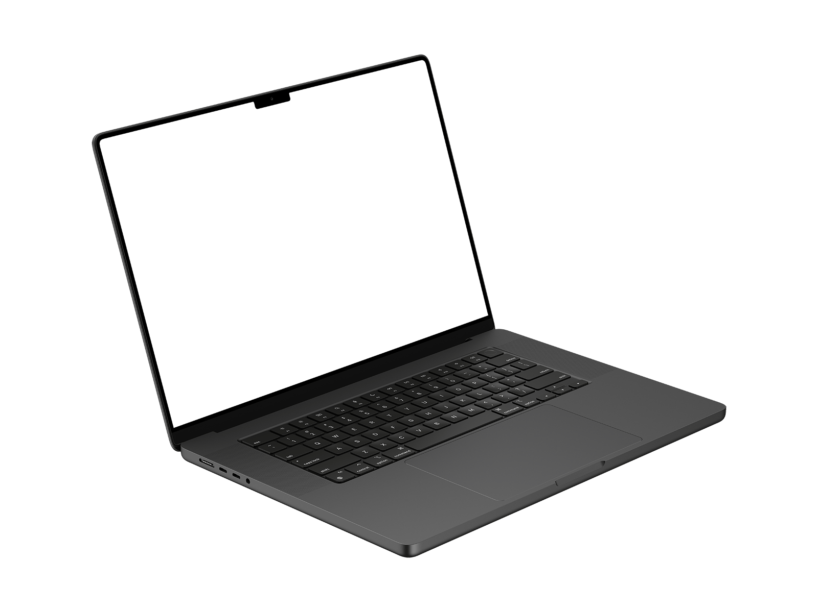 Dark Macbook Laptop in PNG