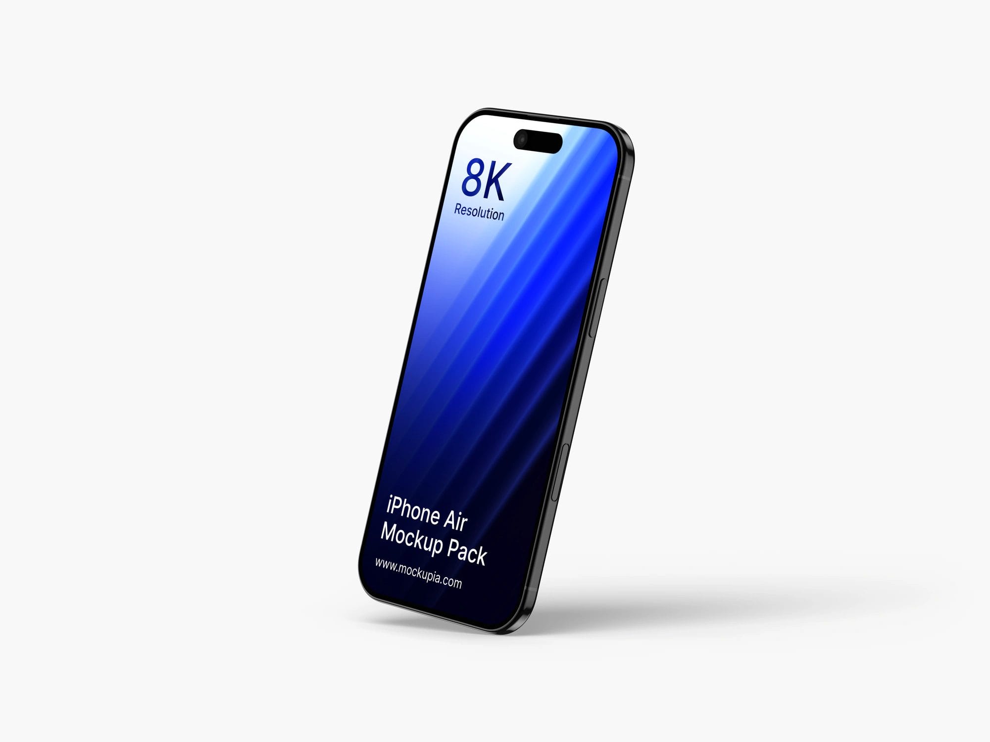 High Quality iPhone Air Mockup in Space Black