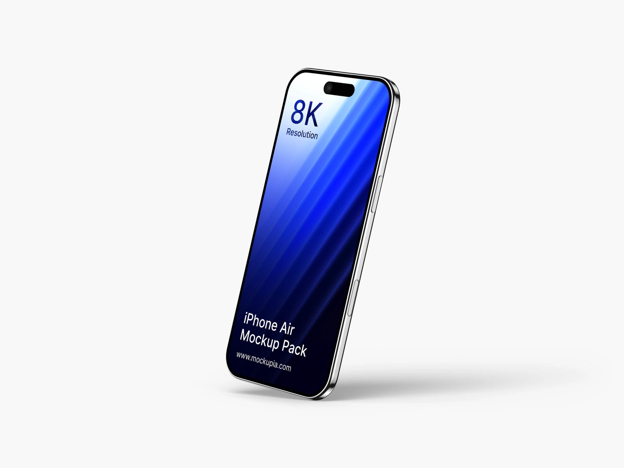 High Quality iPhone Air Mockup in Cloud White