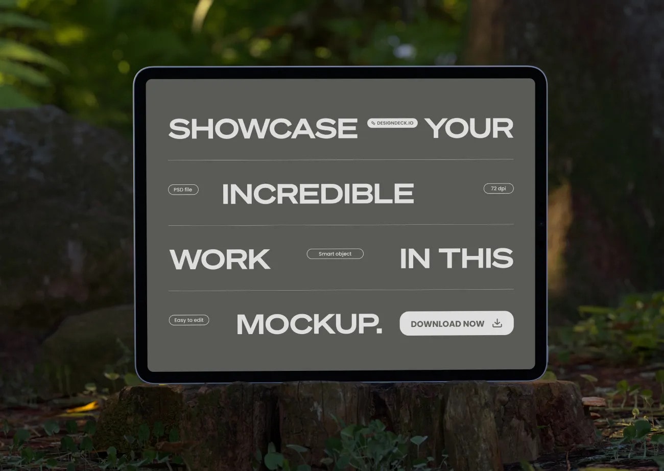 iPad Mockup Free PSD