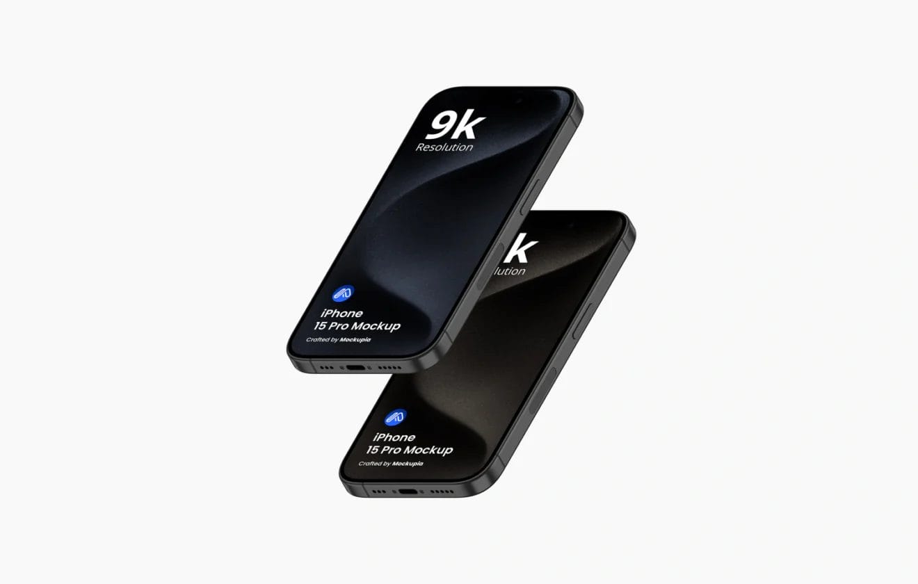 Free iPhone 15 Pro Mockup 9.0