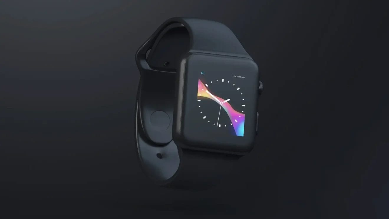 Dark Apple Watch Mockup