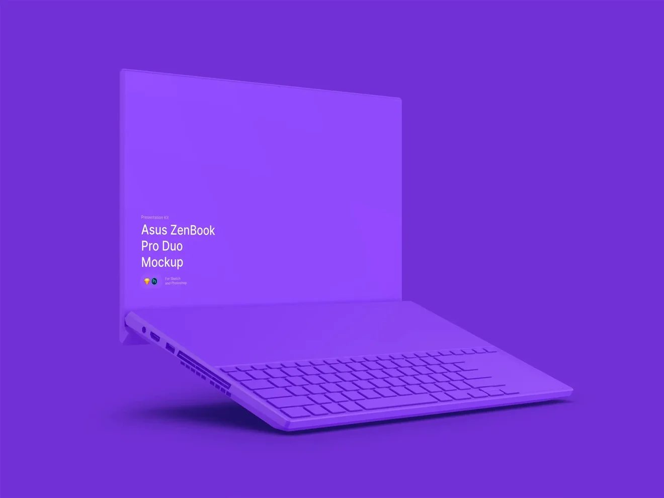 2 Free Laptop Mockup - Realistic and Clay Version