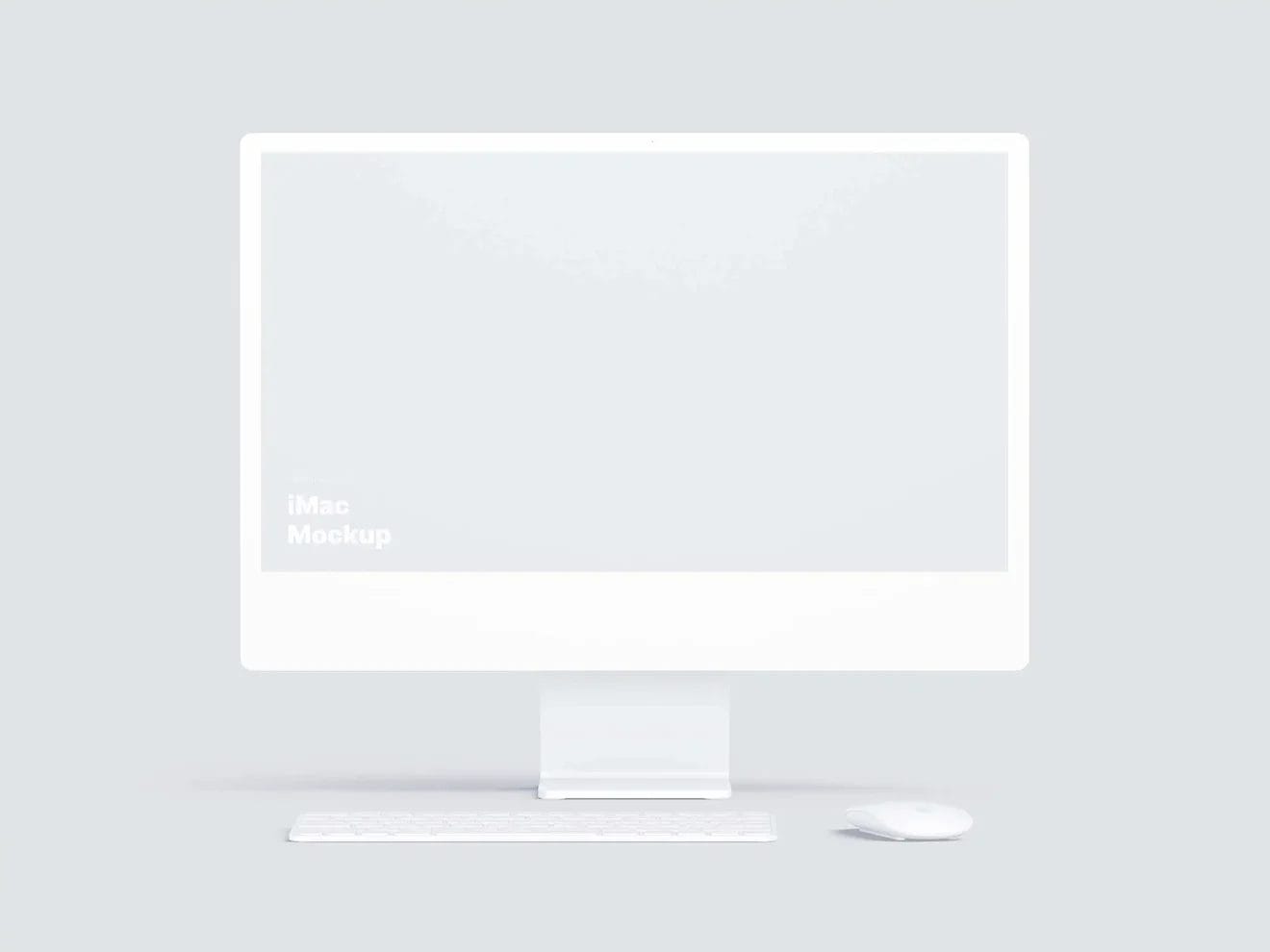 Free iMac 24-inch Mockup