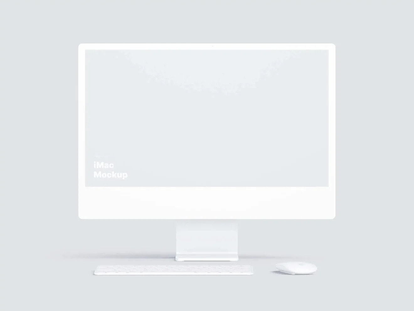 Free iMac 24-inch Mockup