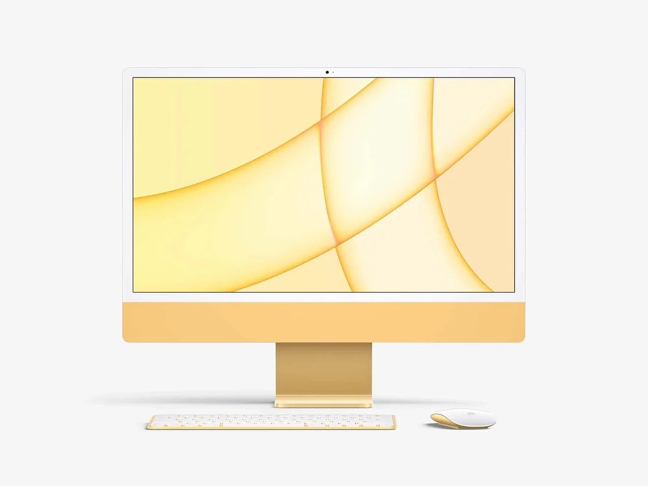 Free iMac 24-inch Mockup