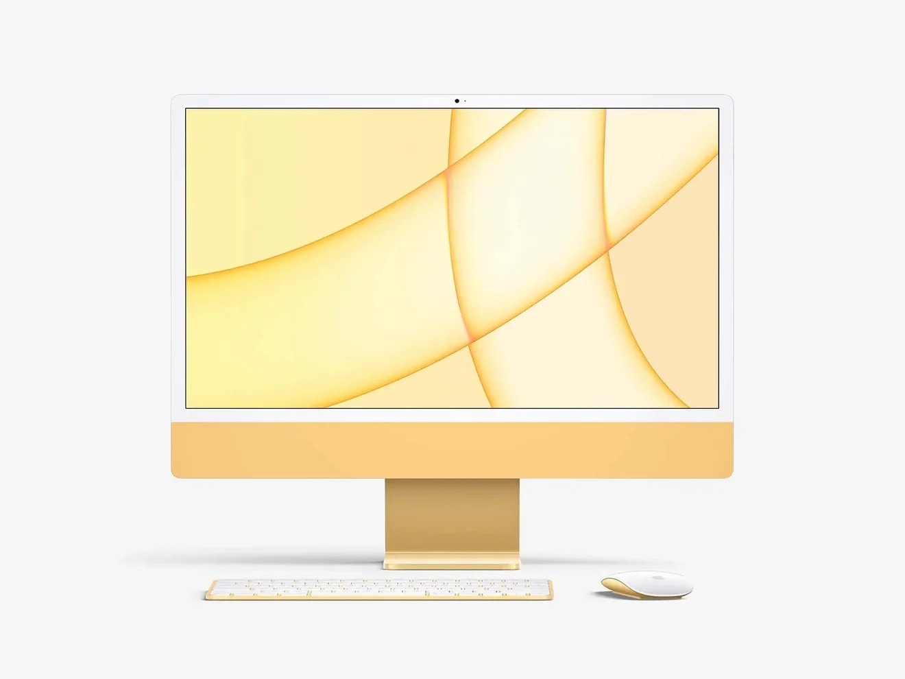 Free iMac 24-inch Mockup