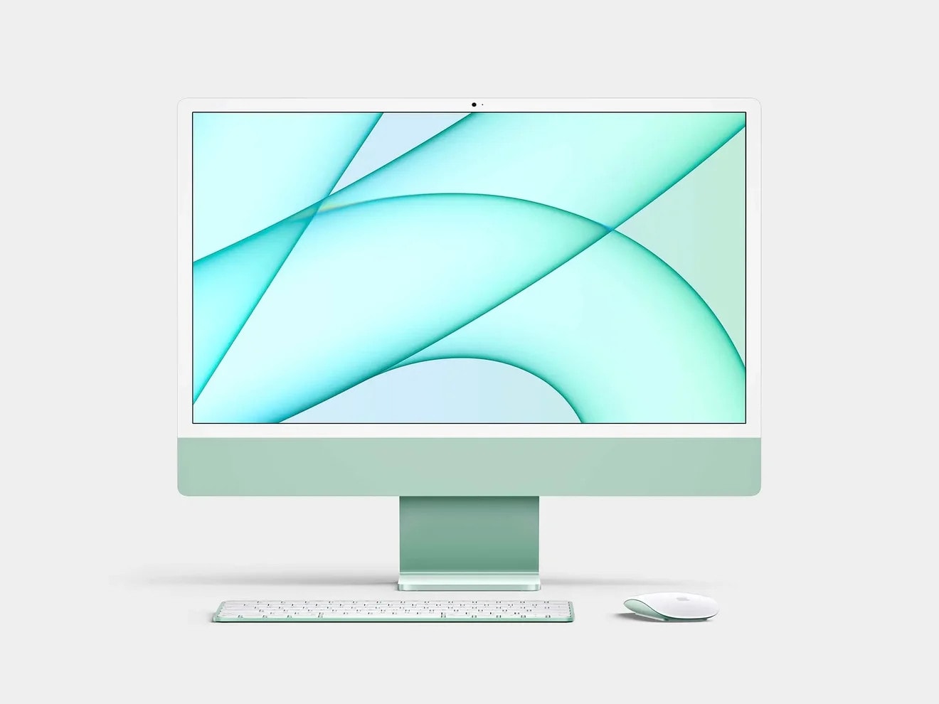 Free iMac 24-inch Mockup