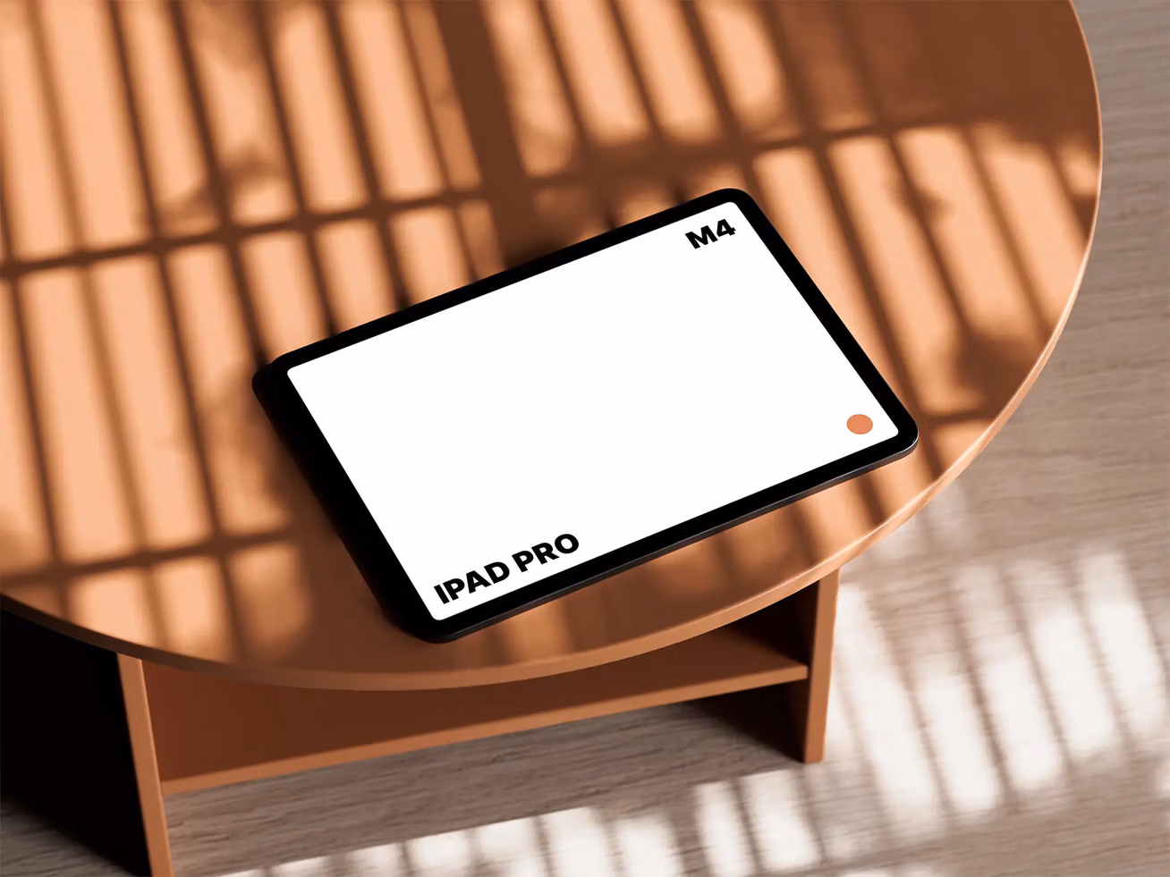 free iPad pro mockup on table