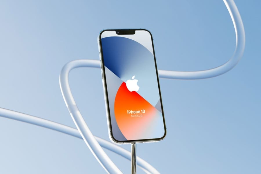Free iPhone 13 Mockup PSD