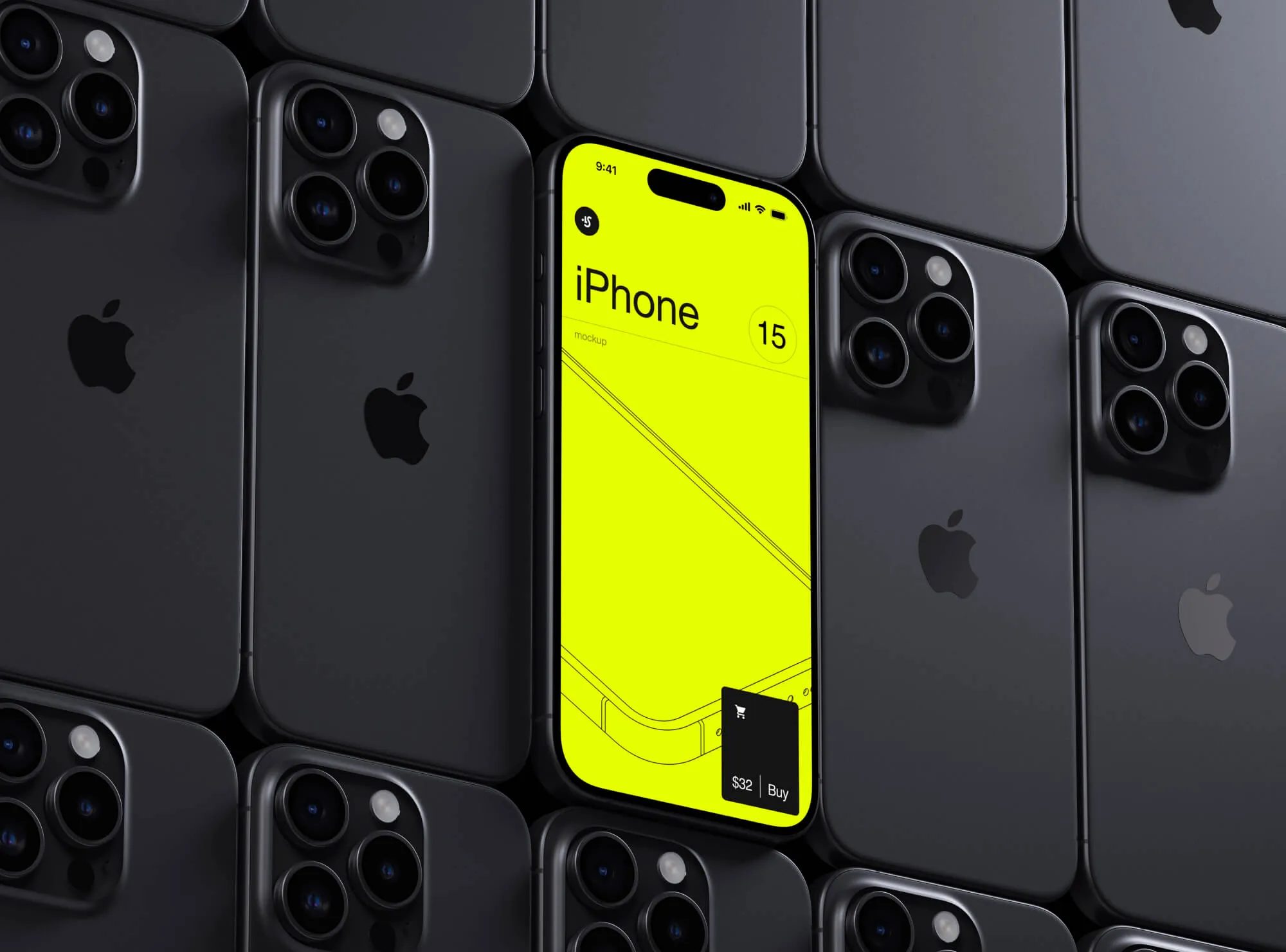 Free iPhone 15 Pro Mockup