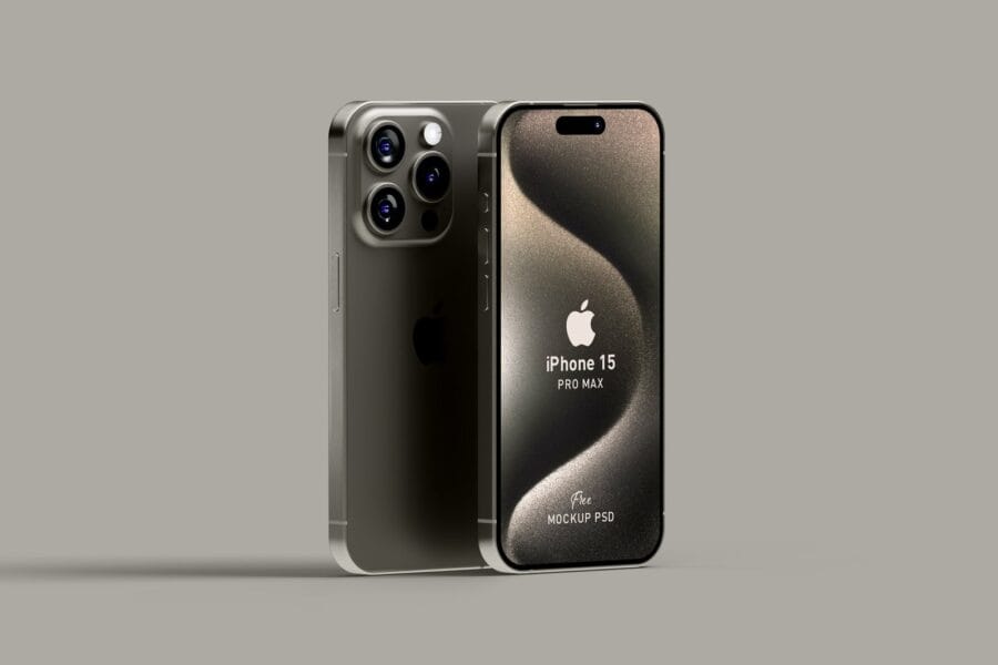 Free iPhone 15 Pro Mockup