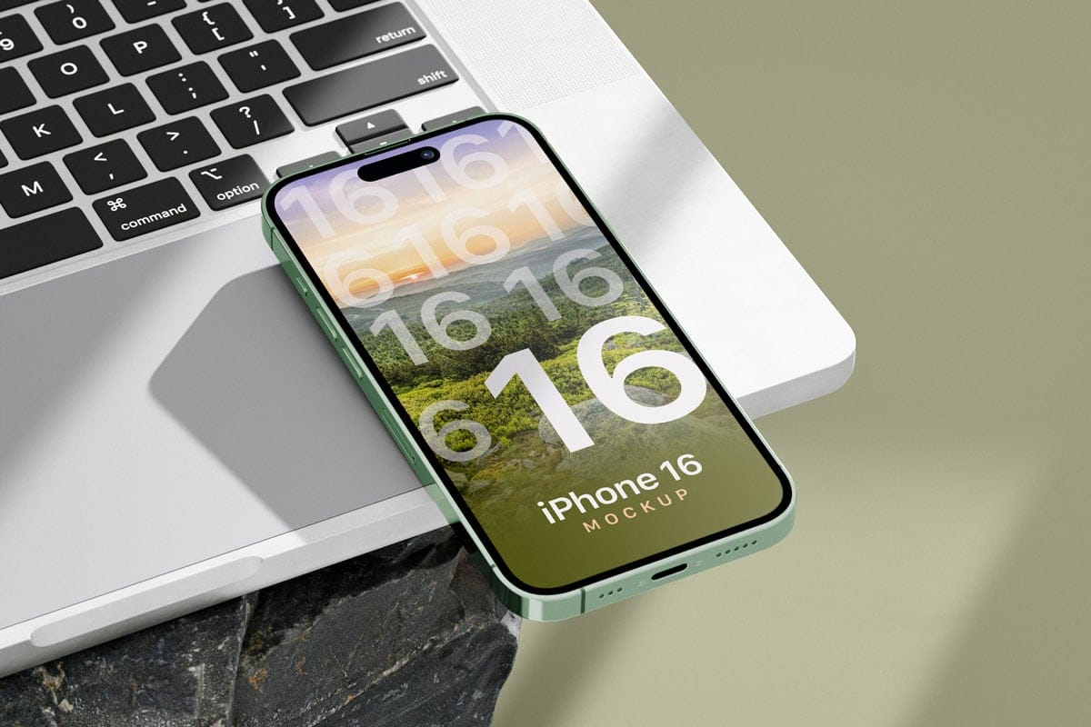 Free iPhone 16 Mockup