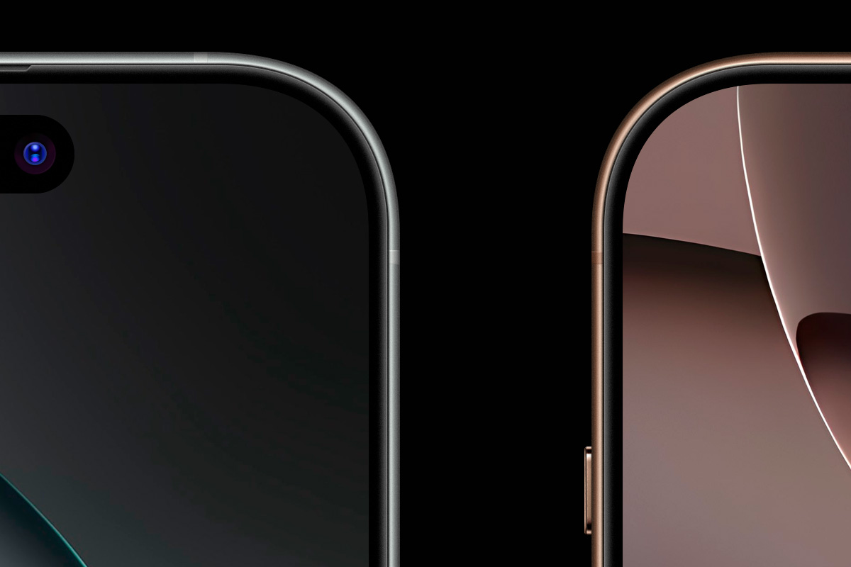 Free iPhone 16 Pro Mockup with titanium finish