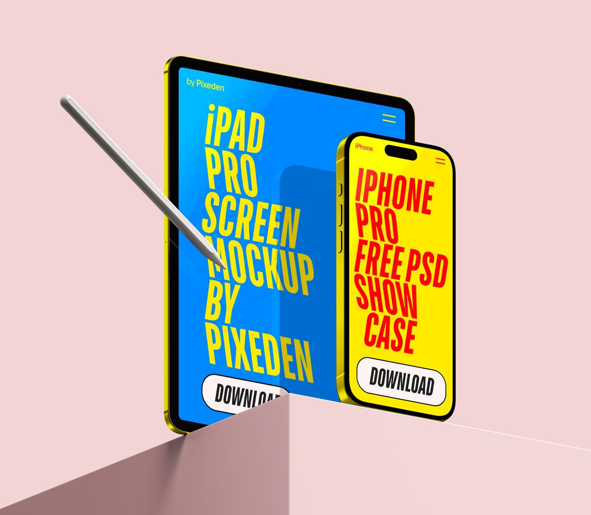 free ipad pro and iphone pro mockup showcase screens