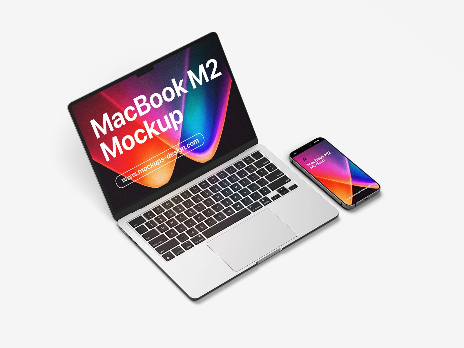 Free Macbook Air and iPhone Mockup