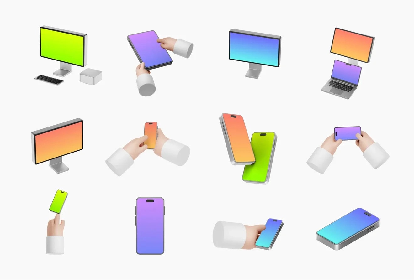 Free Cartoon Device Mockups