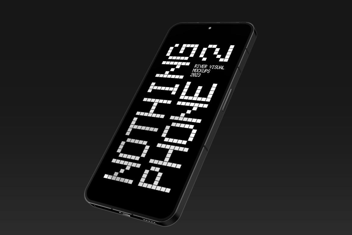 3D animation nothing phone mockup