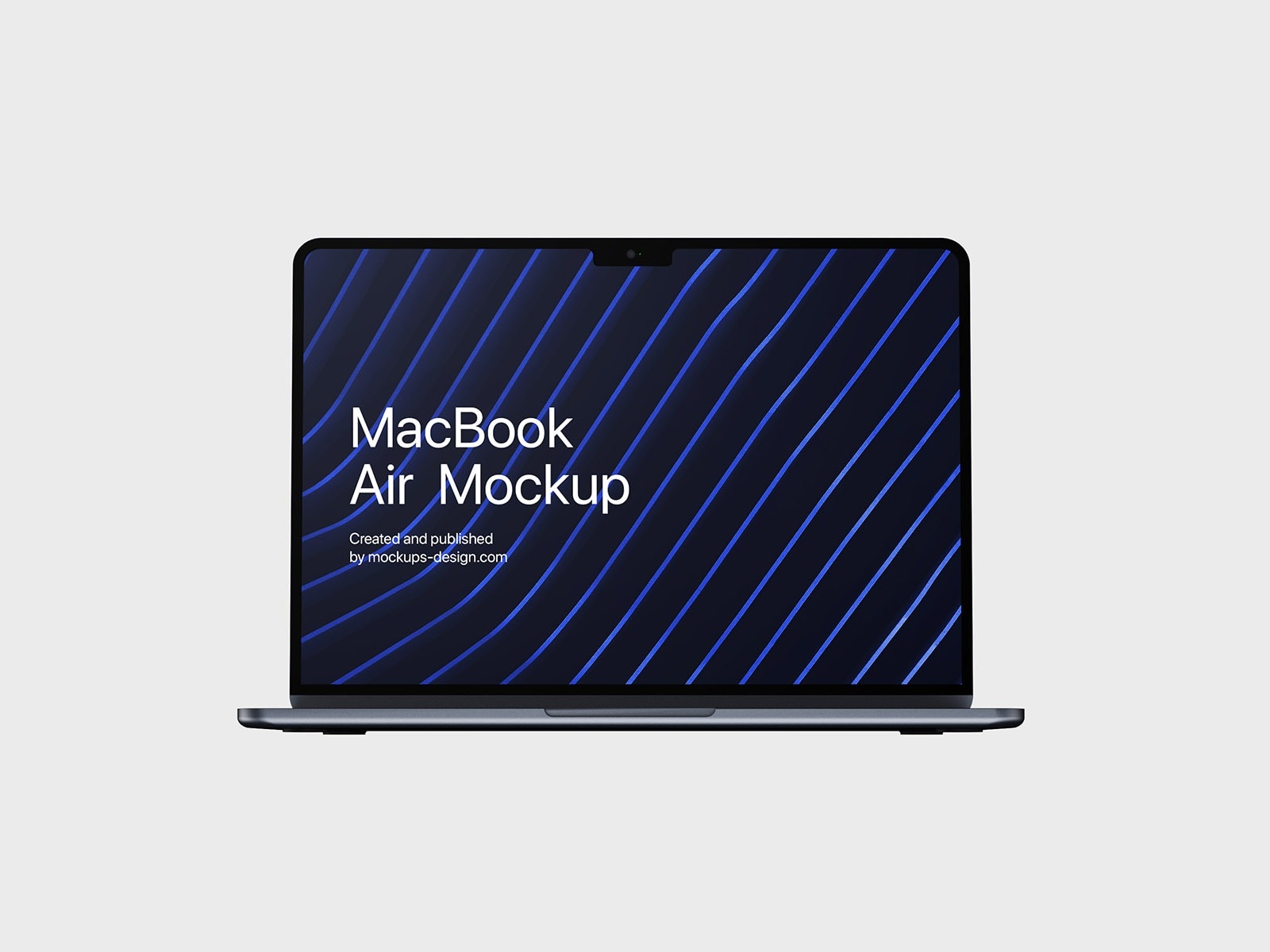 free MacBook air mockup version of 2022