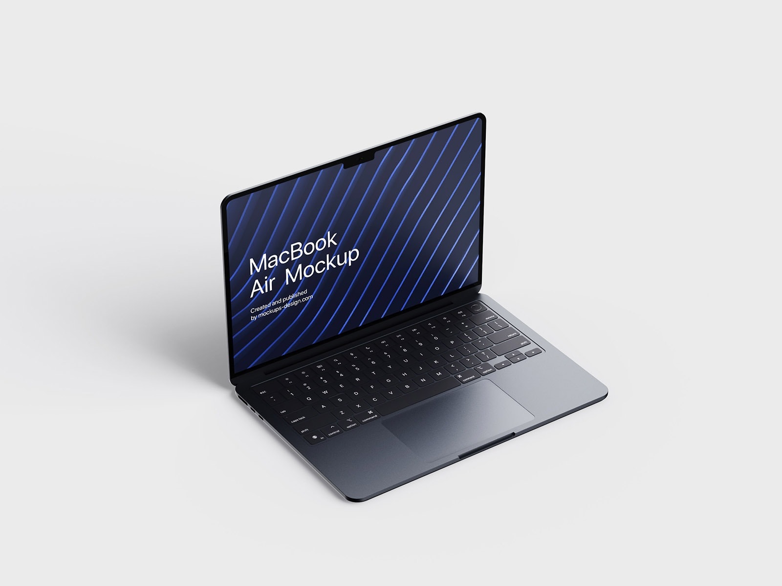 free MacBook air mockup version of 2022