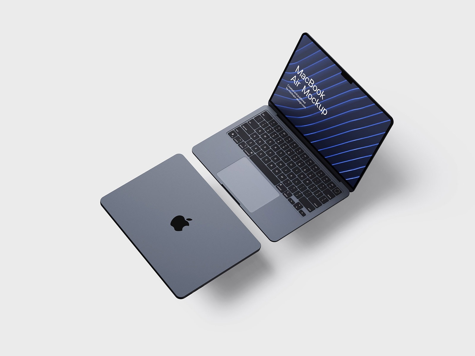 free MacBook air mockup version of 2022