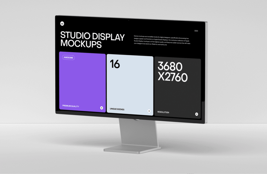 free display mockup