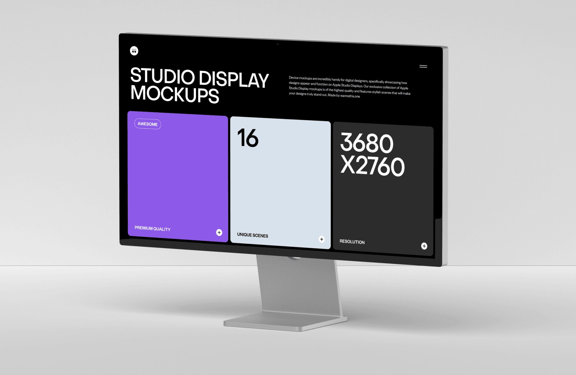free display mockup
