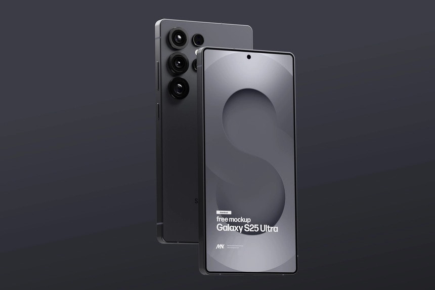 free samsung galaxy S25 ultra mockup