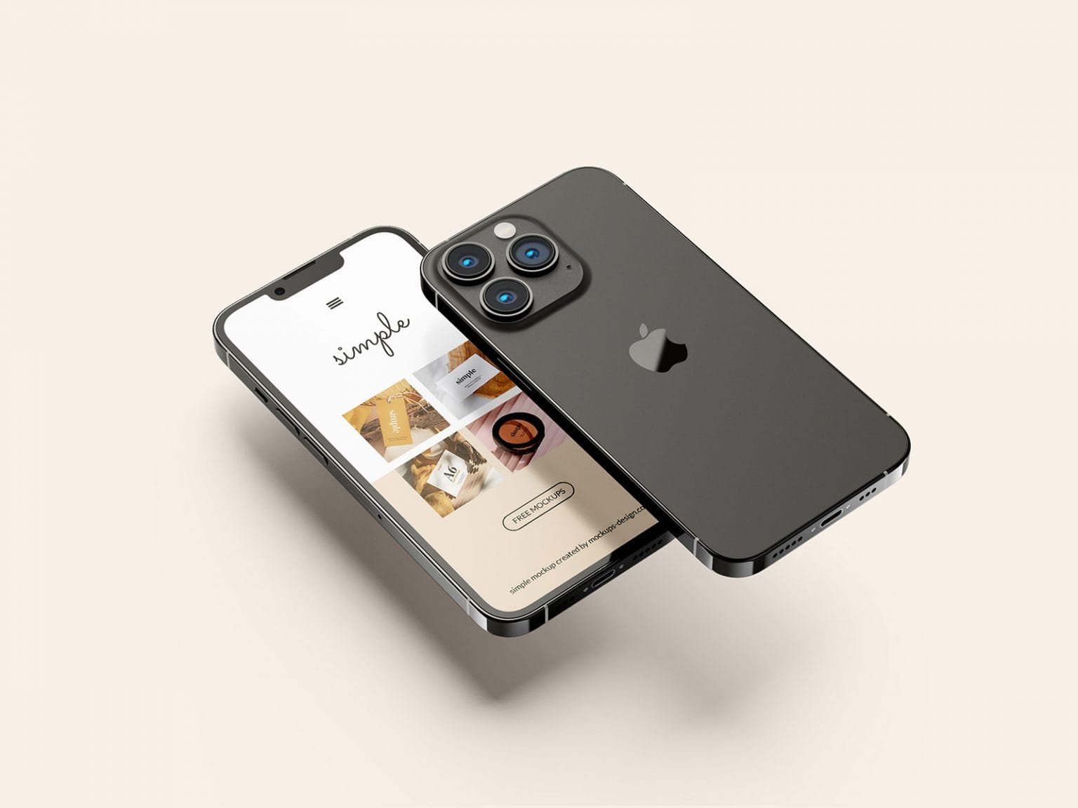 free iPhone 13 pro mockup