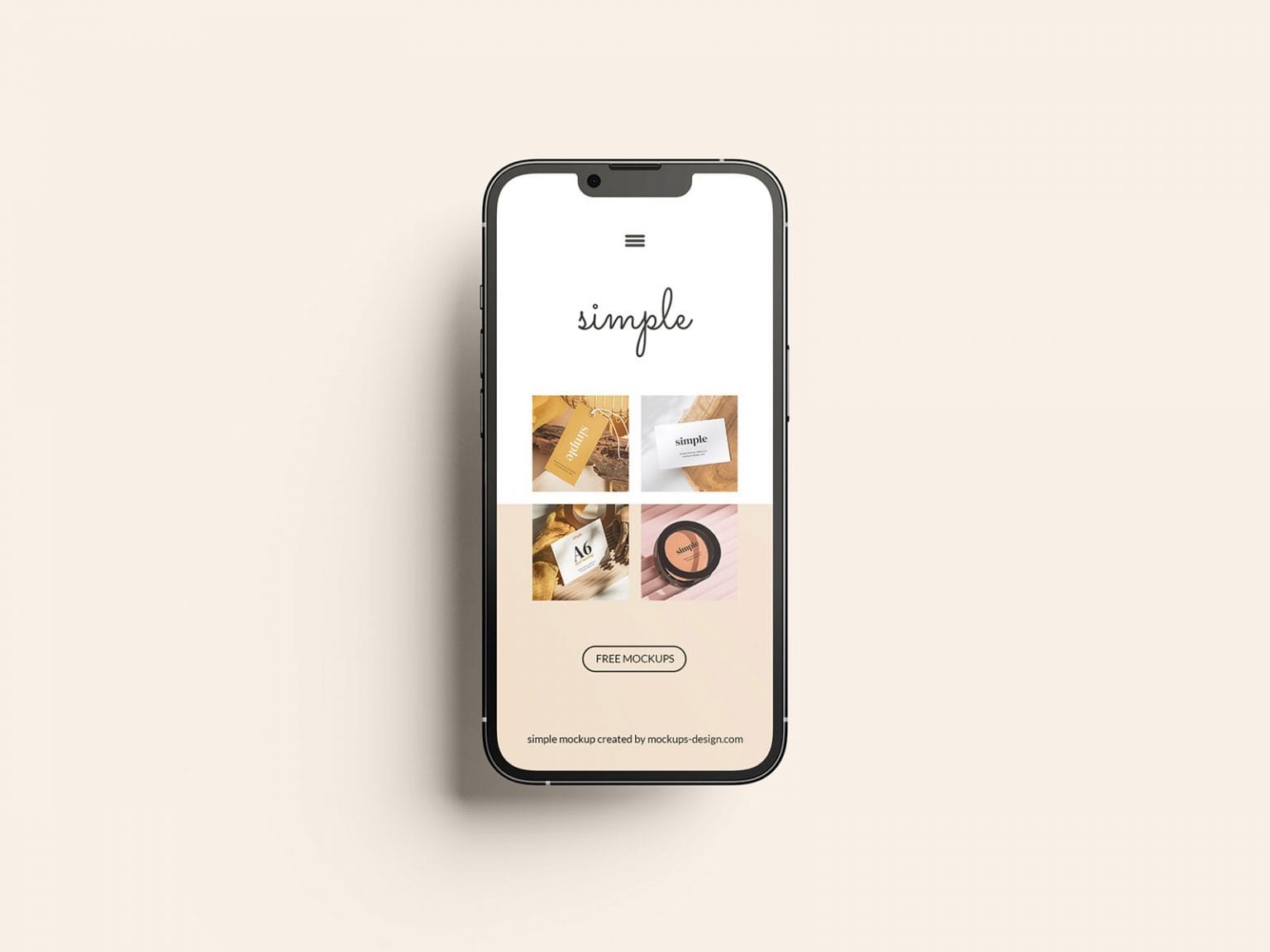 free iPhone 13 pro mockup