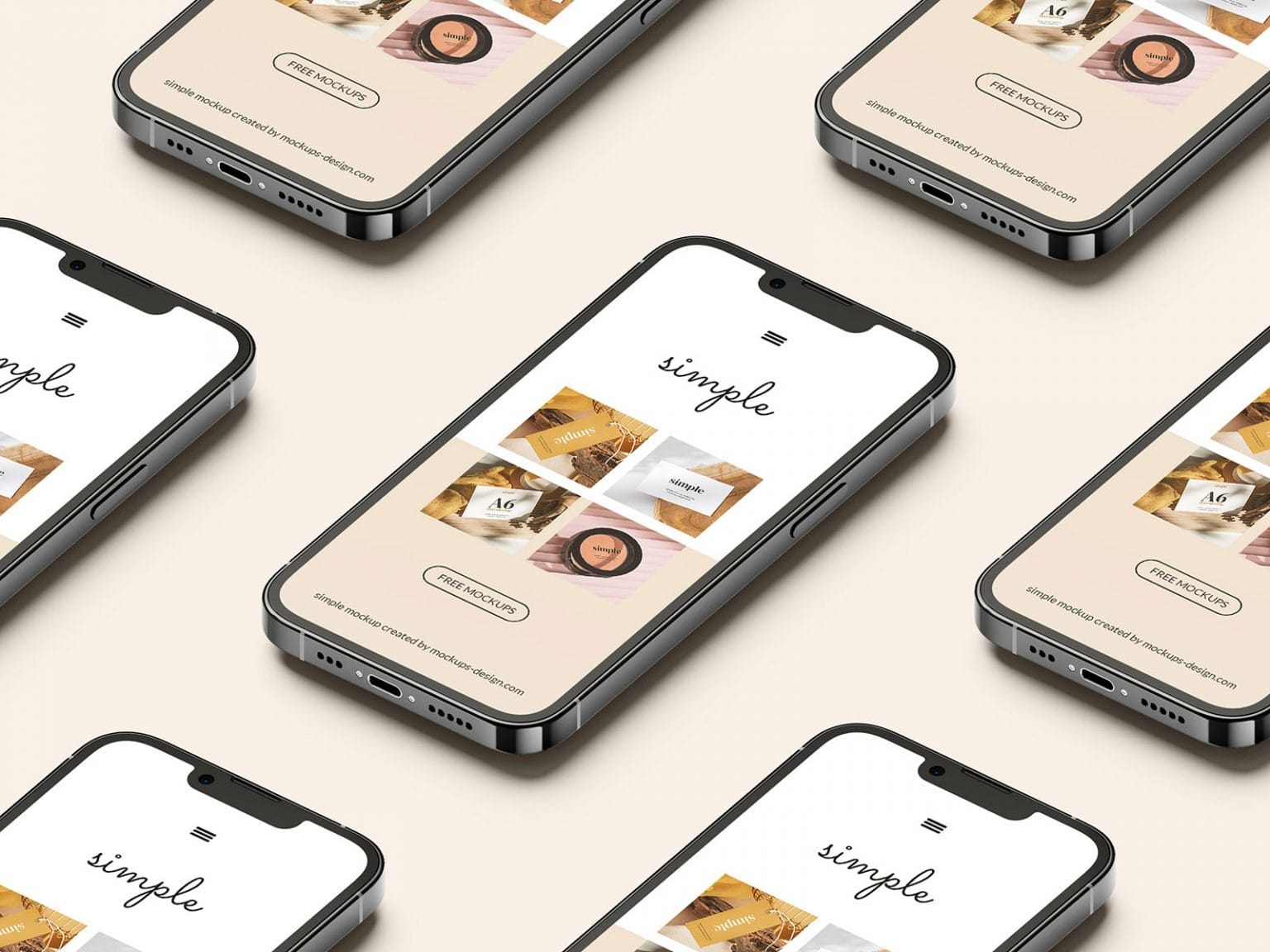 free iPhone 13 pro mockup