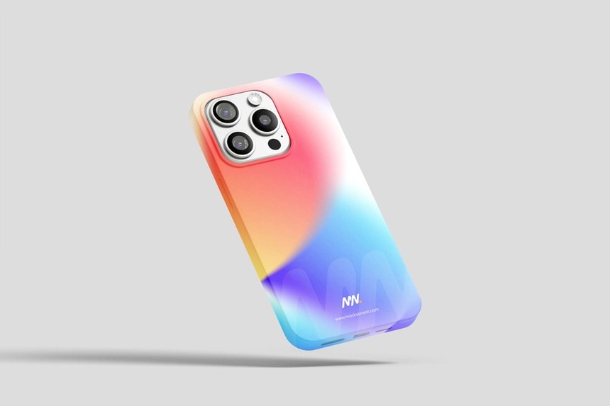 iPhone 15 pro cover mockup