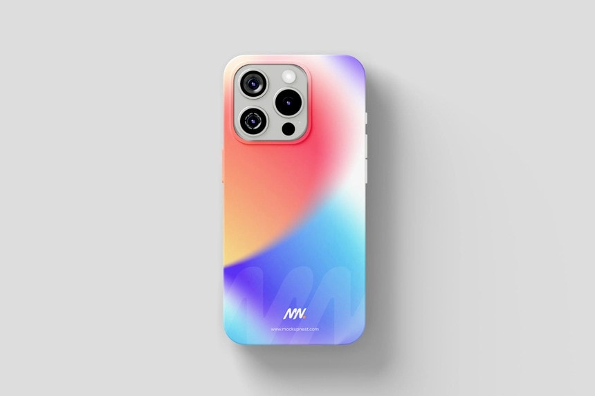 iPhone 15 pro cover mockup