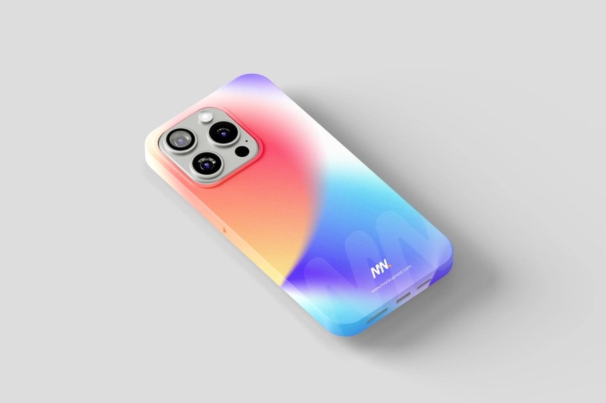 iPhone 15 pro cover mockup
