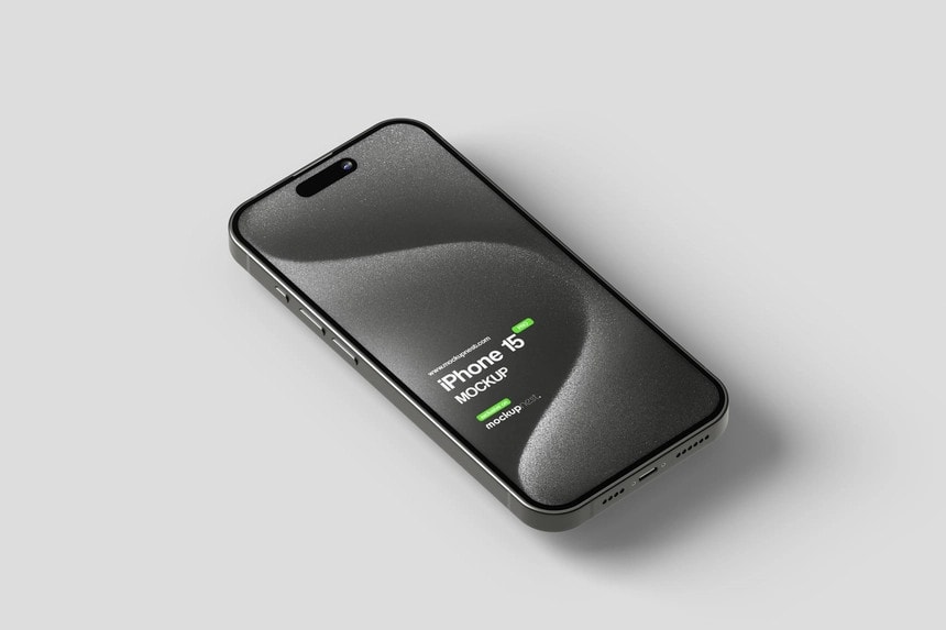 iPhone 15 pro mockup