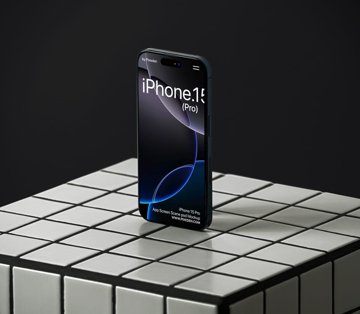 free iPhone 15 pro mockup