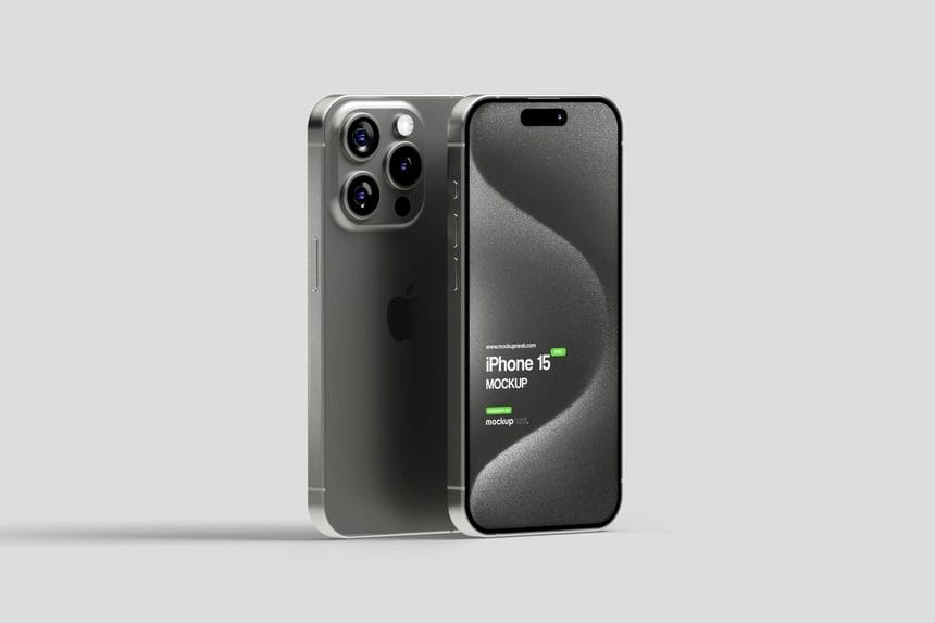 iPhone 15 pro mockup