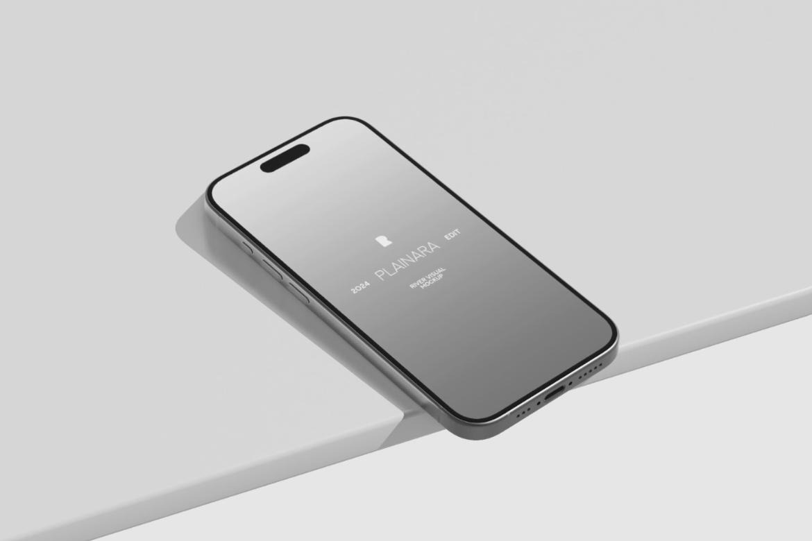 iPhone 15 pro mockup plainara animated