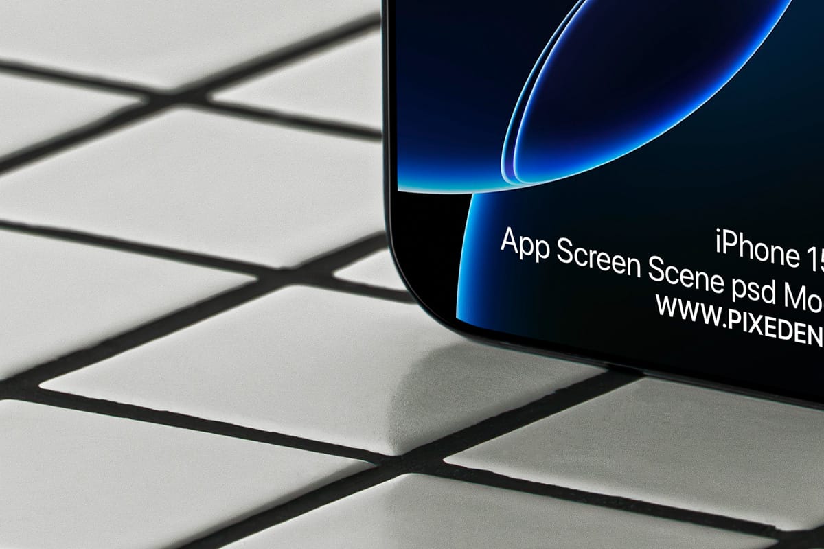 free iPhone 15 pro mockup