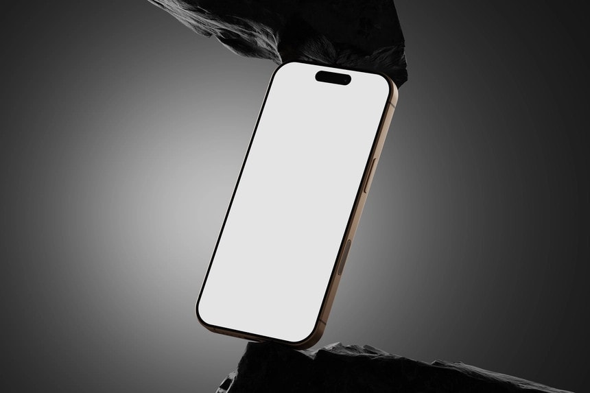 free iPhone 16 pro mockup