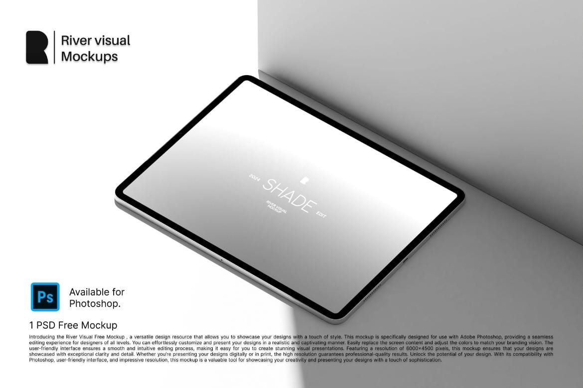 ipad pro mockup – based on shade