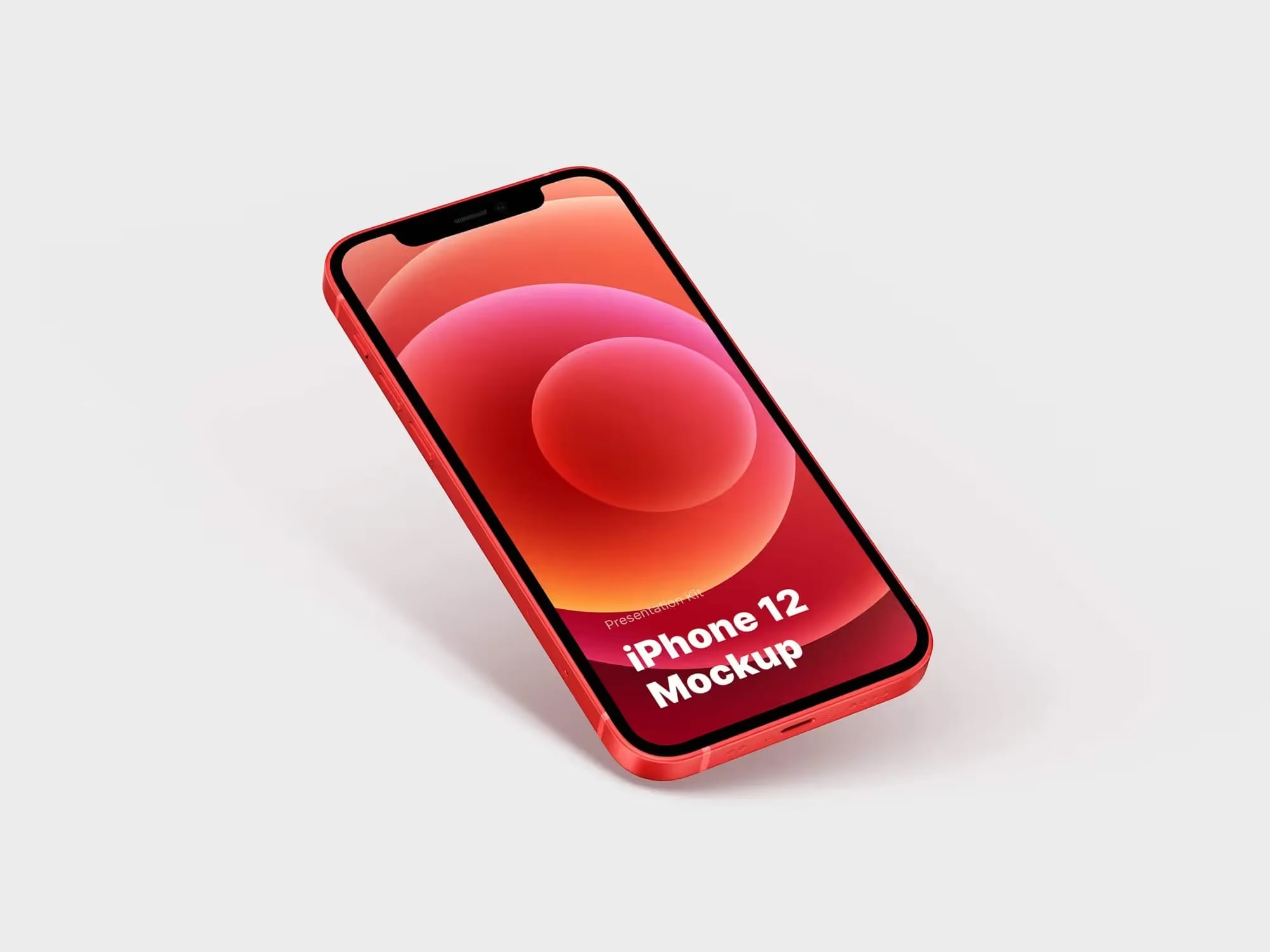 free iphone 12 mockup in elegant colors