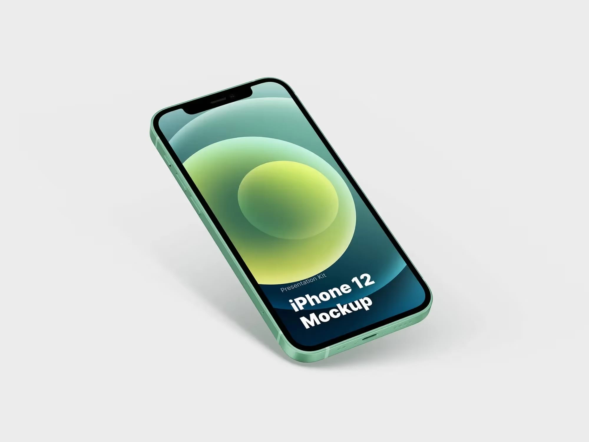free iphone 12 mockup in elegant colors