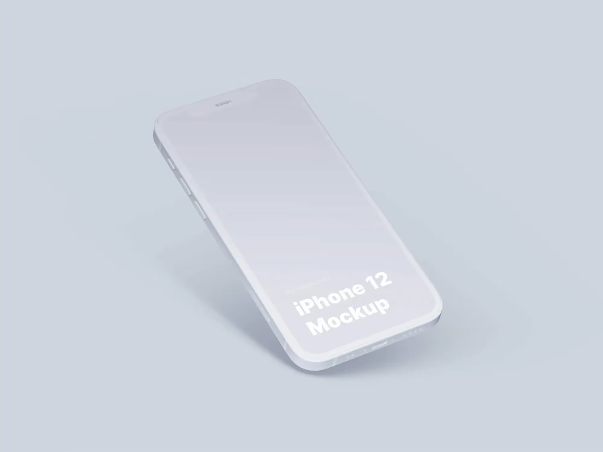 free iphone 12 mockup in elegant colors