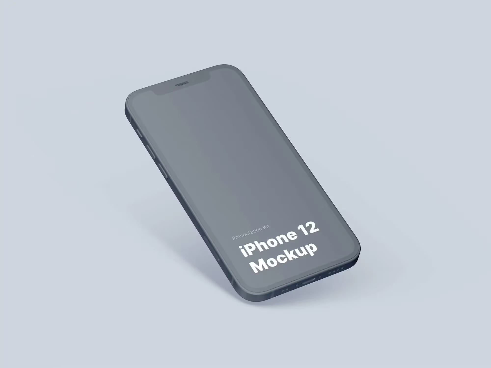 free iphone 12 mockup in elegant colors
