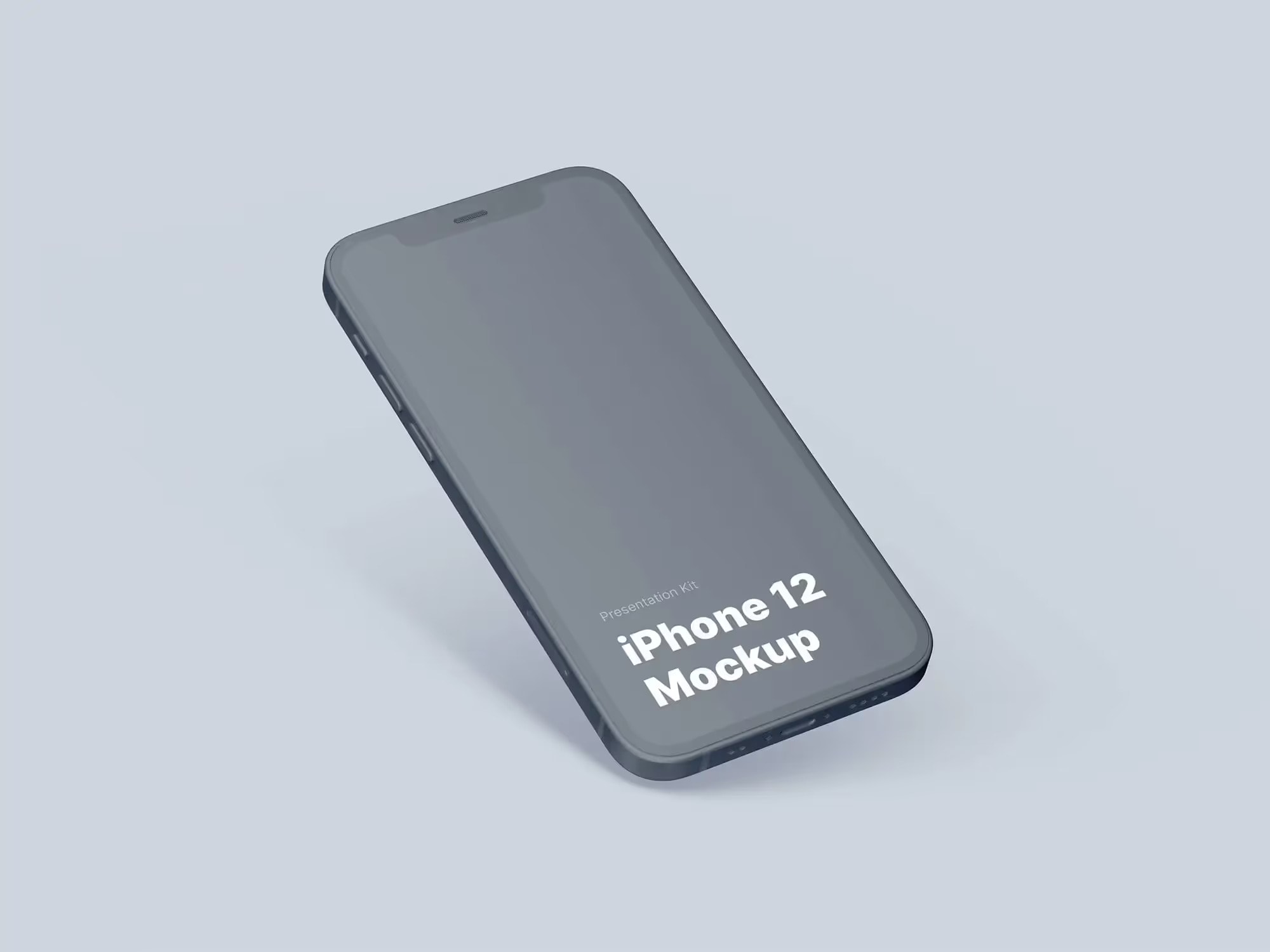 free iphone 12 mockup in elegant colors